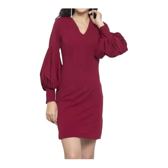 Susana Monaco Ava Bishop Sleeve Mini Dress NWT - Picture 1 of 8